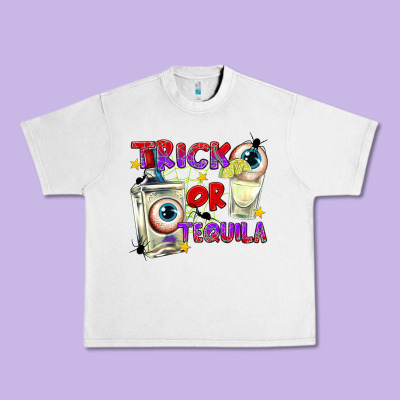 Trick Or Tequila Urban Heavy Tee Designed By Texasbilliewilder