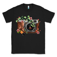 Black floral eucalyptus film roll vintage camera Classic Tee - FaDigitalArtStudio