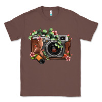 Chestnut floral eucalyptus film roll vintage camera Classic Tee - FaDigitalArtStudio