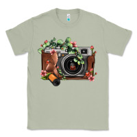 Matcha floral eucalyptus film roll vintage camera Classic Tee - FaDigitalArtStudio