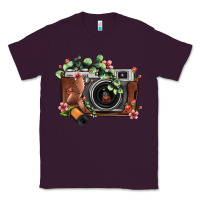 Plum floral eucalyptus film roll vintage camera Classic Tee - FaDigitalArtStudio