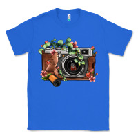 True Royal floral eucalyptus film roll vintage camera Classic Tee - FaDigitalArtStudio