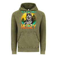 Vintage Olive life is better with a husky Vintage Hoodie - texasbilliewilder