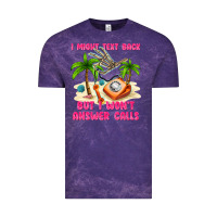 Cloud Purple i might text back Vintage Tee - texasbilliewilder