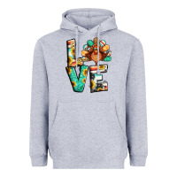 Heather Grey love thanksgiving Heavyweight Hoodie - Jasminsmagicworld