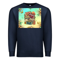 Navy country cassette tapes Premium Sweatshirt - MaliasSmallBusiness
