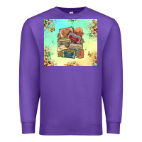 Purple country cassette tapes Premium Sweatshirt - MaliasSmallBusiness