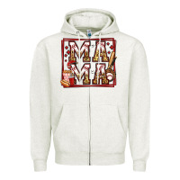 Oatmeal Heather baseball mama Zipper Hoodie - Jasminsmagicworld