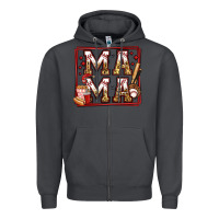 Smoke baseball mama Zipper Hoodie - Jasminsmagicworld