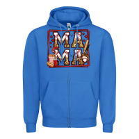 True Royal baseball mama Zipper Hoodie - Jasminsmagicworld