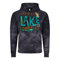 Cloud Black living on lake time Vintage Hoodie - texasbilliewilder