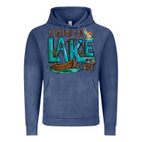Vintage Denim living on lake time Vintage Hoodie - texasbilliewilder