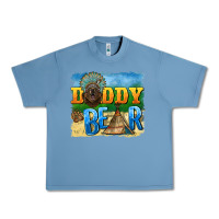 Pebble Blue daddy bear native Urban Heavy Tee - BarkalooDesign
