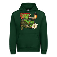 Forest Green louisiana state Urban Hoodie - BarkalooDesign