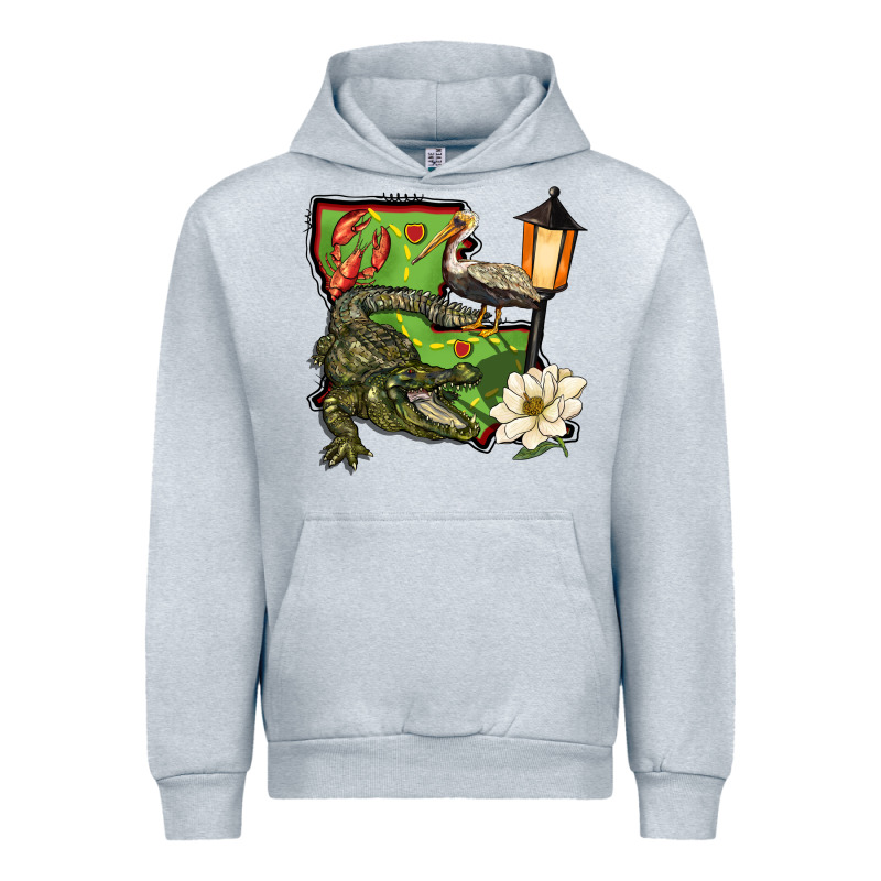 Louisiana State Urban Hoodie by BarkalooDesign | Teevron