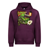 Mauve Wine louisiana state Urban Hoodie - BarkalooDesign