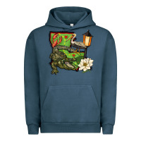 Pigment Midnight Navy louisiana state Urban Hoodie - BarkalooDesign