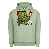 Pigment Oil Green louisiana state Urban Hoodie - BarkalooDesign