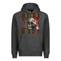 Charcoal Heather Dead inside but jolly af Premium Hoodie - NancyCooperArtShop