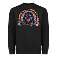 Black nurse rainbow Heavyweight Sweatshirt - Zillion Design Studio
