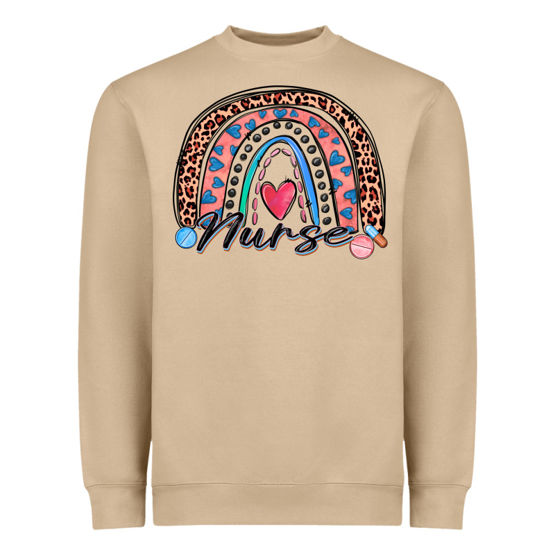 Nurse Rainbow Heavyweight Sweatshirt by Zillion Design Studio | Teevron