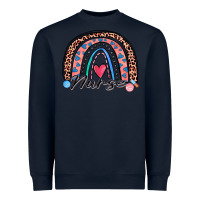 Navy nurse rainbow Heavyweight Sweatshirt - Zillion Design Studio