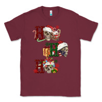 Burgundy ho ho ho skull Classic Tee - FaDigitalArtStudio
