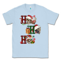 Dusty Blue ho ho ho skull Classic Tee - FaDigitalArtStudio