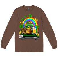 St Patricks Shamrock Gold Beer Truck Long Sleeve Tee | Teevron