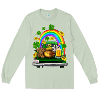 Matcha st patricks shamrock gold beer truck Long Sleeve Tee - FaDigitalArtStudio