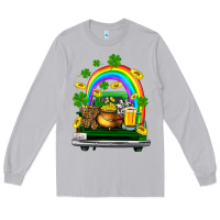 Moon Dust st patricks shamrock gold beer truck Long Sleeve Tee - FaDigitalArtStudio