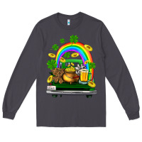 Smoke st patricks shamrock gold beer truck Long Sleeve Tee - FaDigitalArtStudio