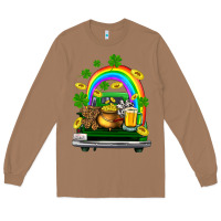 Toasted Coconut st patricks shamrock gold beer truck Long Sleeve Tee - FaDigitalArtStudio