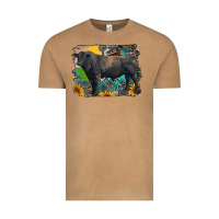 Vintage Camel black angus bull with aztec and farm background Vintage Tee - RanaPortraitStore