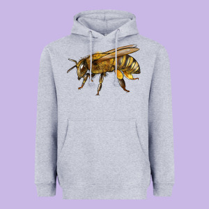 Bee Side Heavyweight Hoodie Designed By Lillyallendesigns
