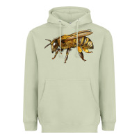 Matcha Bee Side Heavyweight Hoodie - LillyAllenDesigns