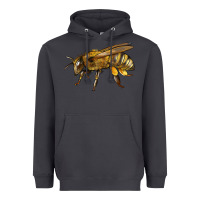 Smoke Bee Side Heavyweight Hoodie - LillyAllenDesigns