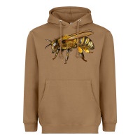 Toasted Coconut Bee Side Heavyweight Hoodie - LillyAllenDesigns