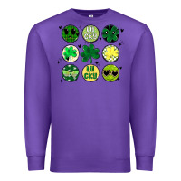 Purple st patrick's day Premium Sweatshirt - MaliasSmallBusiness