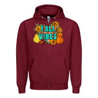 Burgundy fall vibes Zipper Hoodie - Artiststas
