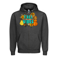 Charcoal Heather fall vibes Zipper Hoodie - Artiststas