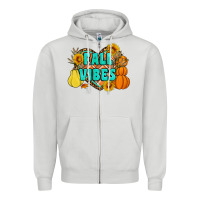 Dove Grey fall vibes Zipper Hoodie - Artiststas