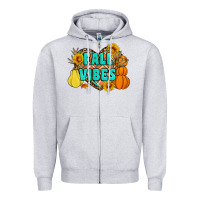 Heather Grey fall vibes Zipper Hoodie - Artiststas
