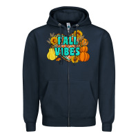 Navy fall vibes Zipper Hoodie - Artiststas