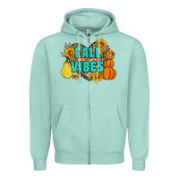 Seafoam fall vibes Zipper Hoodie - Artiststas
