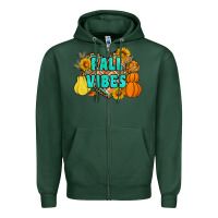 Sports Green fall vibes Zipper Hoodie - Artiststas
