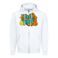 White fall vibes Zipper Hoodie - Artiststas