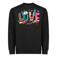 Black love nurse Heavyweight Sweatshirt - Zillion Design Studio