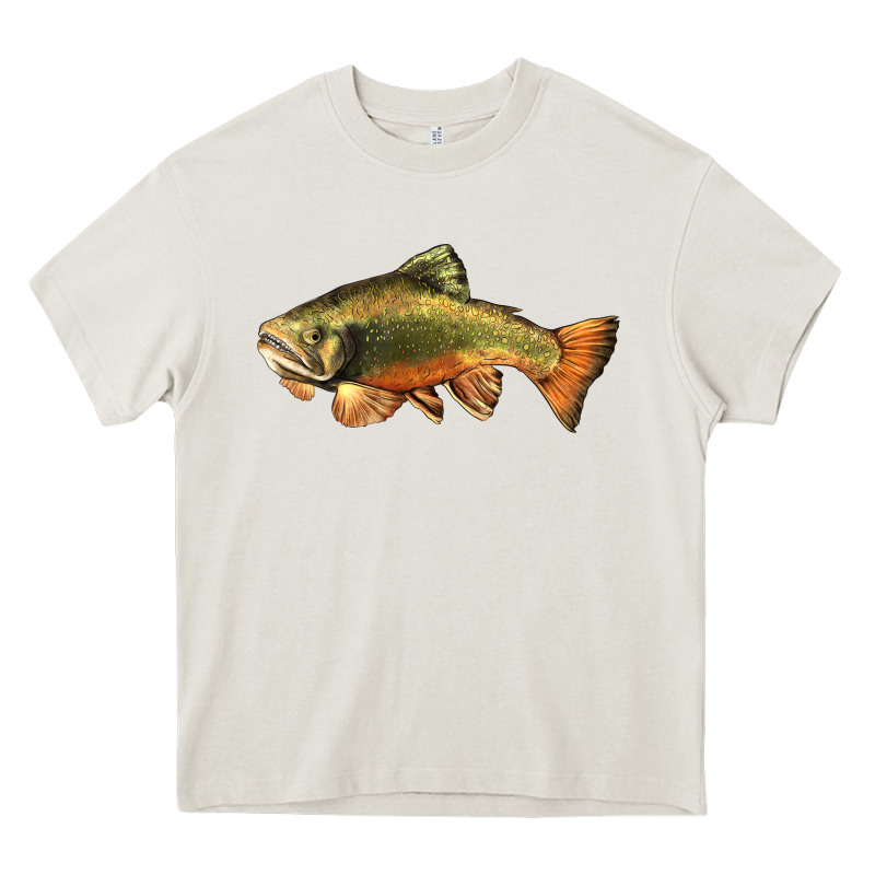 Leaping Brook Trout Heavy Core Tee by LillyAllenDesigns | Teevron