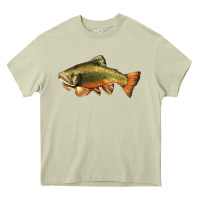 Mossy leaping brook trout Heavy Core Tee - LillyAllenDesigns